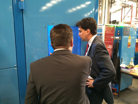 Ed Miliband Visits Doncaster Cables
